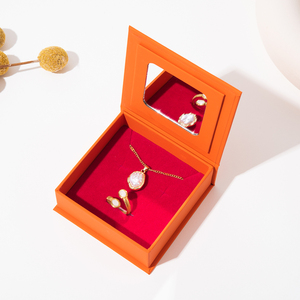 Caja de Almacenamiento de Joyas LionwrapacK con Tapa Abatible y Espejo, Empaque de Cartón Premium, Diseño Personalizado - Product Image 2