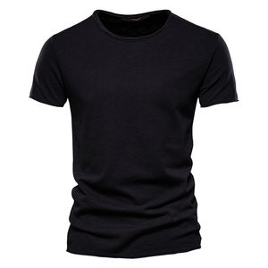 เสื้อยืดลายทางสำหรับผู้ชายเสื้อยืดพิมพ์ลายโลโก้ตามสั่ง - Product Image 3