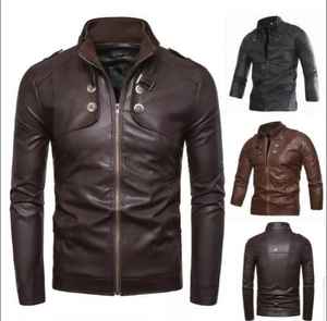 Chaqueta de lona premium para hombre OEM, de piel de oveja, cuello alto, cierre de cremallera, botones, estilo vintage, a prueba de viento, de alta calidad para invierno. - Product Image 2