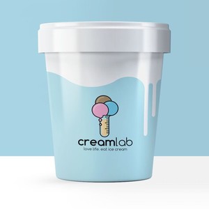 Tasse de crème glacée jetable à double paroi de haute qualité avec couvercle en papier ondulé écologique comprenant une impression de prix - Product Image 3