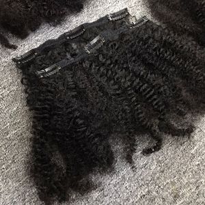 Kinky Curly, Clip-In Hair 100% Raw Virgin Hair Cabello rizado vietnamita, Extensión de cabello humano para mujeres negras - Product Image 3
