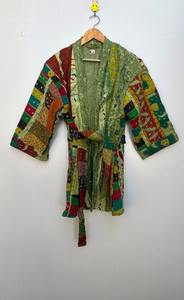 Chaqueta Kantha DE TRABAJO cortado, chaqueta Kantha hecha a mano, chaqueta de retazos, chaqueta bordada, chaqueta Kimono, chaqueta acolchada, abrigo de estilo - Product Image 4