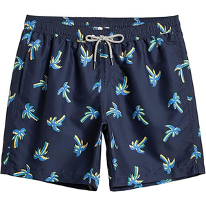 Bañador de secado rápido para hombre, pantalones cortos de playa elegantes con cintura elástica y forro de malla ligero, para playa - Product Image 4