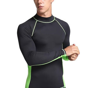 T-shirt à manches longues pour hommes Cool-Dry Compression Base-Layer Men Compression Gym T Shirt Men Long-Sleeve Compression Shirts - Product Image 4