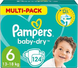 Couches Pampers Baby-Dry, Gr. 6, 13-18kg, boîte mensuelle, 1er Pack (1 x 124 unités) - Product Image 3