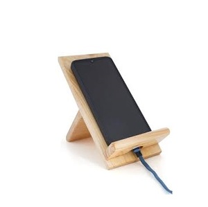 Support mobile en bois de pin de style élégant support mobile en bois naturel fait à la main - Product Image 3