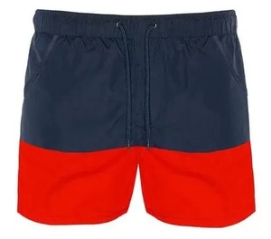 Pantalones cortos de dos tonos para hombre, pantalones cortos deportivos holgados personalizados con cintura elástica y cordón, venta al por mayor de fábrica - Product Image 6