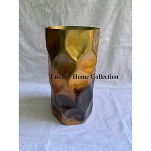 Fantaisie Double Ombre Argent Brillant Pots Ronds Polis Et Jardinières Look Attrayant Fleur Décoratif Jardinières Fournitures De L'Inde - Product Image 6