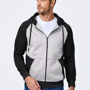 Custom Waterproof <b>Hoodies</b> | 100% Cotton Plus Size Blank <b>Zip</b> <b>Up</b> <b>Hoodies</b> | OEM Logo Embroidery Fashion Sweatshirts 2025 trending - Product Image 2