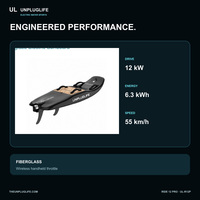 Planche de surf électrique UNPLUGLIFE RIDE 12 PRO, planche de surf en fibre de verre, électrique avec télécommande
