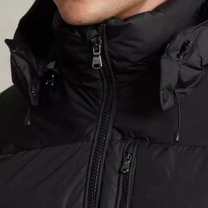 OEM personalizado a prueba de viento transpirable de secado rápido logotipo frontal de los hombres chaqueta acolchada de invierno con cuello vuelto ligero - Product Image 2