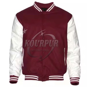 2025 veste universitaire unisexe de Style collège personnalisable 100% coton support de couture de qualité supérieure pour les commandes en gros d'hiver - Product Image 3
