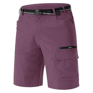 Pantalones Cortos Cargo Bermuda Personalizados, Transpirables, Impermeables, de Lino/Algodón, Color Sólido, Hasta la Rodilla, con 6 Bolsillos, para Senderismo, Ropa de Calle de Verano para Hombre - Product Image 1