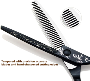 Home Use Hair Hairdressing Scissors <b>Barber</b> Kit 2 Pcs Thinning Cutting Scissor <b>Barber</b> Haircut <b>Set</b> - Product Image 5