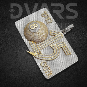 Cadena con Colgante de Diamante Cultivado en Laboratorio, Chapado en Oro sobre Plata 925, Personalizable, Estilo Clásico, para Hombre y Mujer - Product Image 3