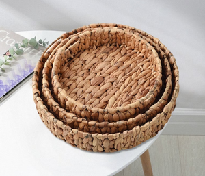 Jacinto de agua natural Bandejas para servir Cestas de almacenamiento elegantes - Product Image 2