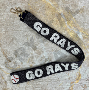 Astros star Sangles de sac de perles de rocaille en or blanc personnalisées 'Hook Em Horns' Accessoire à la mode Sangle de sac à main perlée - Product Image 6