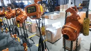 Katrol rantai listrik <span class=keywords><strong>2t</strong></span>, jenis troli listrik HHBB02-01S 380V tiga fase rantai tunggal kerekan listrik - Product Image 5