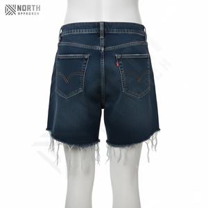 กางเกงยีนส์ขาสั้นสำหรับผู้หญิงกางเกงขาสั้นผ้าเดนิมเข้ารูปแบบลำลองสำหรับฤดูร้อนกางเกงขาสั้นสำหรับผู้หญิงใส่สบายสำหรับผู้ชาย - Product Image 4