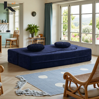 Komprimierte Sofas Vakuumverpackung Komprimiertes Sofaset Knitterfreier Stoff Quadratisches Schlafsofa für Wohnzimmernutzung