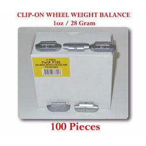 Poids d'équilibrage de roue à clipser de style P, 1 oz (28 grammes), sans LED, 100 pièces - Product Image 1