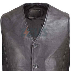 Chaleco de Cuero para Hombre, Transpirable, Cómodo y Ligero, Ropa Casual, Precio Razonable, Hecho en Fábrica - Product Image 4