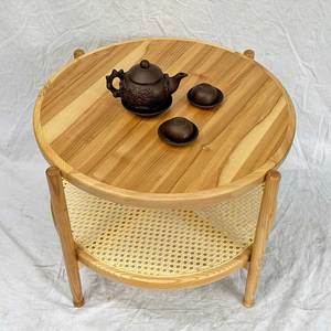 Modern Design High-<b>End</b> Oak Wood Double Sofa <b>Table</b> for Living Room-TT68244 - Product Image 2