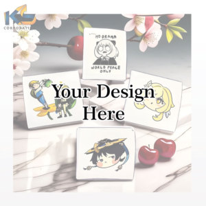 Pegatina con forma de troquelado de PVC ecológica al por mayor, pegatina con logotipo elegante para niños resistente al agua, Impresión de diseño personalizado para promoción - Product Image 6