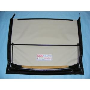 Techo Solar Fiat 500 F L R, Capota Completa + Tela Negra, Estilo Original - Product Image 1