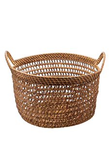Grand Panier en Rotin Tissé Matériau Naturel de Luxe pour Chambres d'Enfants Chambres à Coucher ou Placards Organisant Vêtements ou Peluches - Product Image 4