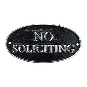 Forme ovale noir peint sans plaque de sollicitation signe mural général artisanat en métal signes décoratifs pour articles de décoration - Product Image 3