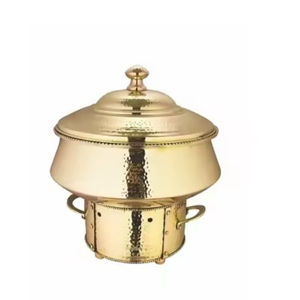 Gold Chaffing Dish Buffet Catering Party Events Warmer Platos para servir en precio al por mayor Buffet Warmer By Indian Metal World - Product Image 2