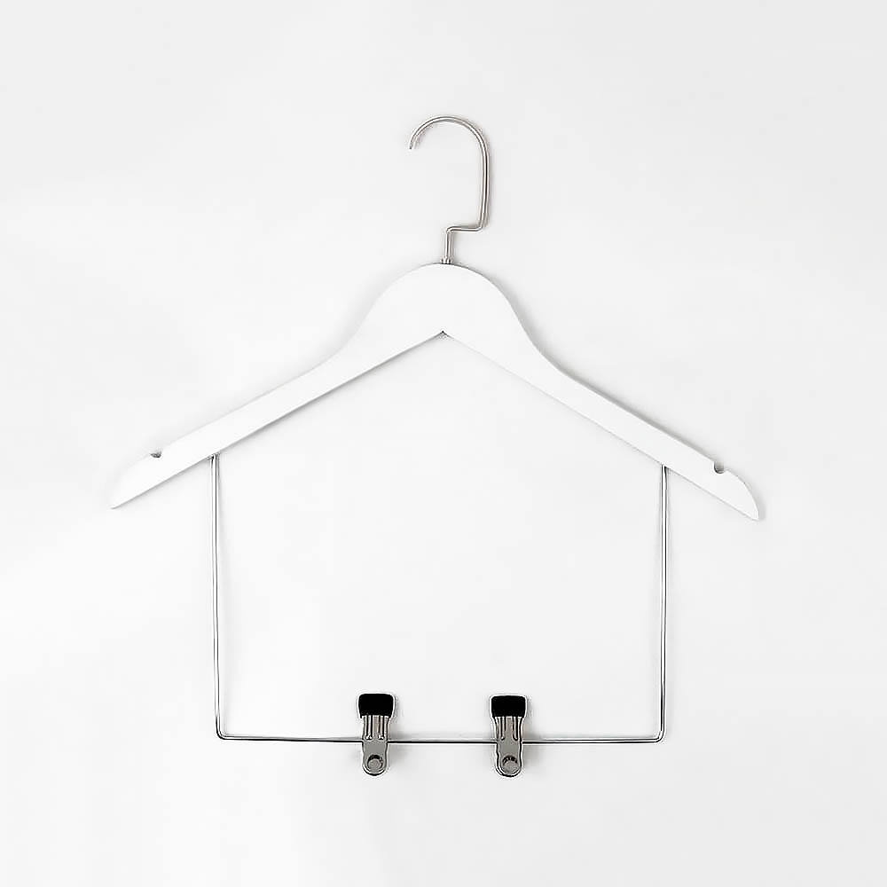 45 CM white mens pants clothes hanger