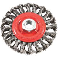 Brosse métallique industrielle Jaze en acier, longueur de poils 0,9 pouce, pour meuleuse d'angle, polissage DIY, modèle OEM Chine BR