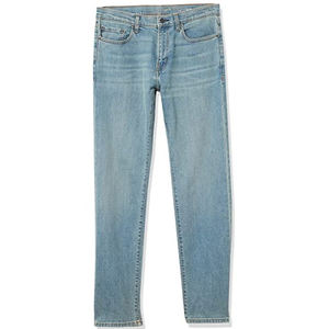 กางเกงยีนส์ผ้ายีนส์สำหรับผู้ชาย,กางเกงยีนส์ทรงตรงยืดหยุ่นปรับแต่งได้แบบลำลอง - Product Image 1