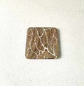 Dessous de verre en bois lavé blanc Dessous de verre décoratif en bois naturel et résine pour tapis et tampons de table de restaurant d'hôtel de maison de luxe - Product Image 2