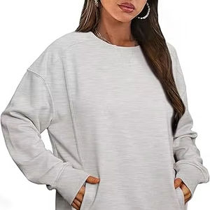 Sudadera de mujer Pullover Manga larga con bolsillos - Product Image 1