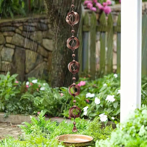 Último diseño, producto único de Metal de hierro, cadena de lluvia, cadena decorativa de agua, cadena de canalón de lluvia, cadena de bajantes, acabado personalizado para exteriores - Product Image 4