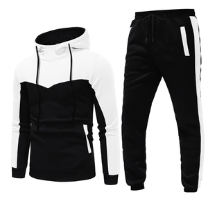 Survêtement pour Homme Rayures Latérales Décontractées Rayures Vente en Gros Haute Qualité 2 Pièces Simple Design Uni Impression Personnalisée Survêtement pour Homme - Product Image 1