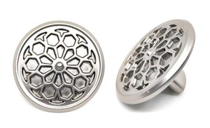 Home furniture floral knobs pull cabinet drawer for home dresser door cabinet furniture decorative <b>kitchen</b> wardrobe handle knob - Product Image 3