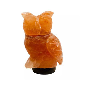 Vente en gros 100% lampe originale de hibou en cristal de sel de l'Himalaya lampe contemporaine à induction électrique de haute qualité Mini USB rechargeable - Product Image 2