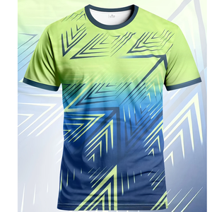 เสื้อฟุตบอลออกแบบได้ตามต้องการเสื้อฟุตบอลคอกลมตัดอัตโนมัติพร้อมลวดลายเรขาคณิตสำหรับแฟนฟุตบอล - Product Image 1