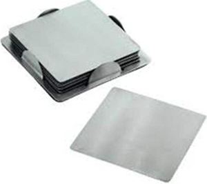 Negotiable Cheap Prices Tabletop Round Drinking Metal Stainless Steel Coasters Set <b>Table</b> Top <b>Protector</b> Mat Tea Cups Coaster - Product Image 5