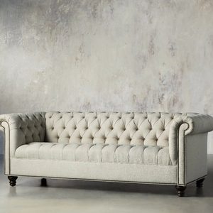 Sofá Chesterfield de lujo clásico moderno para el hogar, muebles tapizados para sala de estar - Product Image 2