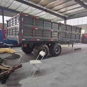 Remolque Agrícola de Doble Eje y 4 Ruedas de 10 Toneladas de Alta Calidad a Precio de Fábrica para Granos y Tractor - Product Image 1