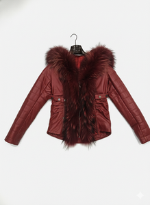 Abrigo Corto de Piel Sintética para Mujer, Chaqueta de Invierno de Felpa Ultra Suave, Gruesa y Cálida, Corte Entallado para Clima Frío - Product Image 6