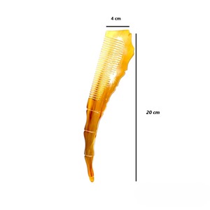 OX Horn Whit Fashion Large Flower <b>Wide</b> Tooth Horn Massage <b>Comb</b> Natural Cow Horn Best Design <b>Comb</b> Selling in Good Quality - Product Image 3