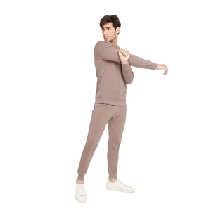 Conjunto Deportivo Informal Personalizado de Dos Piezas para Hombre, de Primera Calidad, 100 % Algodón, Transpirable, Sudadera Lisa con Capucha, Talla Grande - Product Image 6