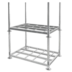 Tùy Chỉnh Sơn Bột Nhiệm Vụ Nặng Nề Kim Loại Thép Xe Tải Công Nghiệp Xếp Chồng Lốp Lưu Trữ Giá Di Chuyển Bài Pallet Xếp Chồng Kệ - Product Image 3