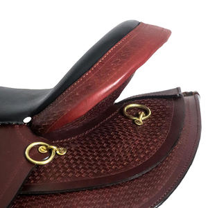 Silla de Montar Inglesa Occidental de Cuero Americano Más Vendida, Duradera, Ligera, Transpirable, de Alta Calidad, con Armazón de Madera para Montar a Caballo - Product Image 6